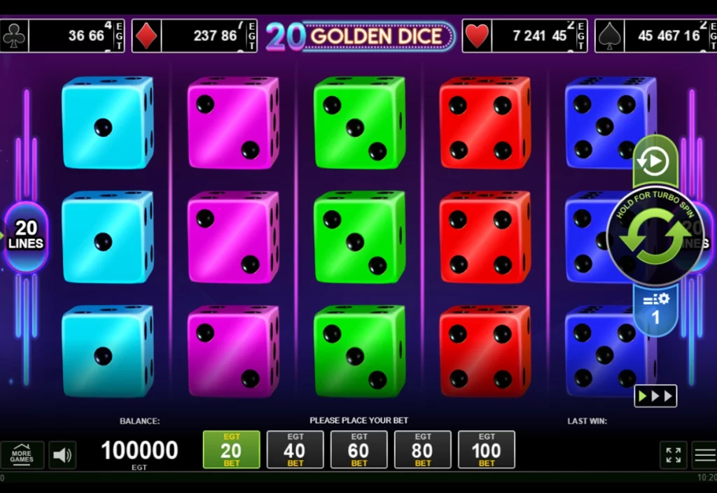 20 golden dice slot