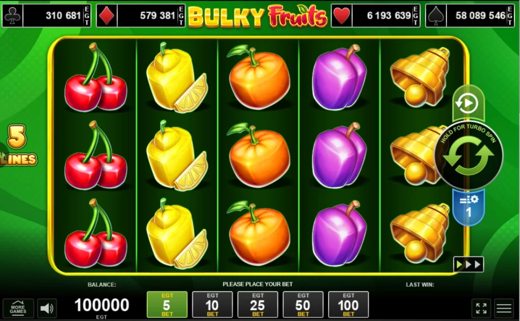 bulky fruits slots