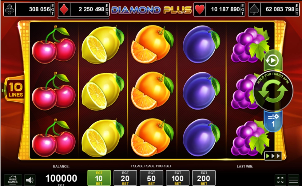 diamond-plus slot