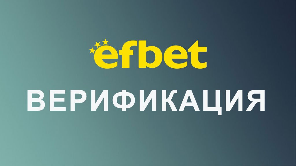 Ефбет верификация